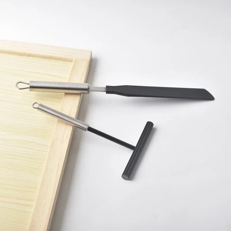 304 Stainless Steel French Crepe Spreader Pancake Like Batter Spreading Tools Pancake Like Batter for Bakery Kitchen + Spatula