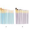 10X Paint Brushes Art Tool Set Aluminum Fine Workmanship Train Practice Practical Watercolor Artist Paintbrush
