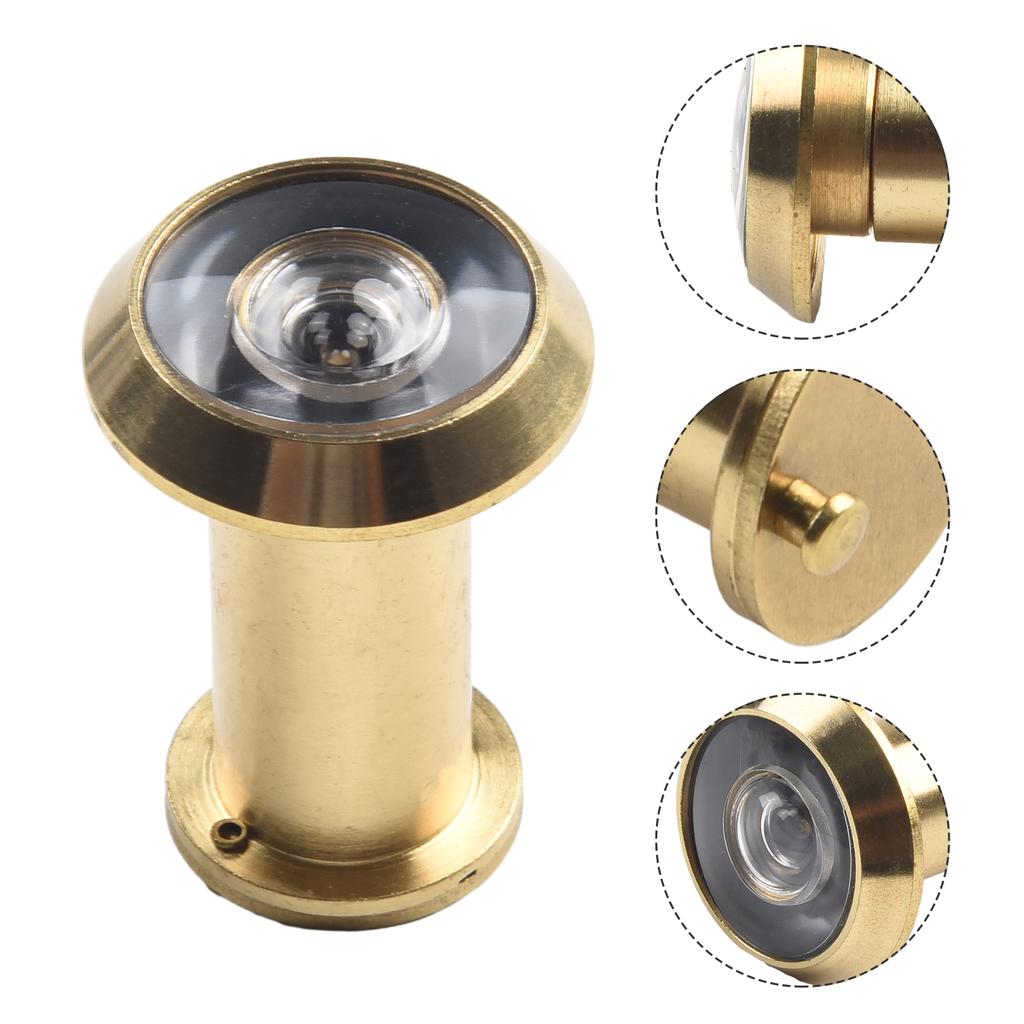 220 Degree Door Viewer Door Peephole Viewer Wide Angle Eye Sight Hole Glass Lens 50-70mm Anti-theft Security Door Hardware