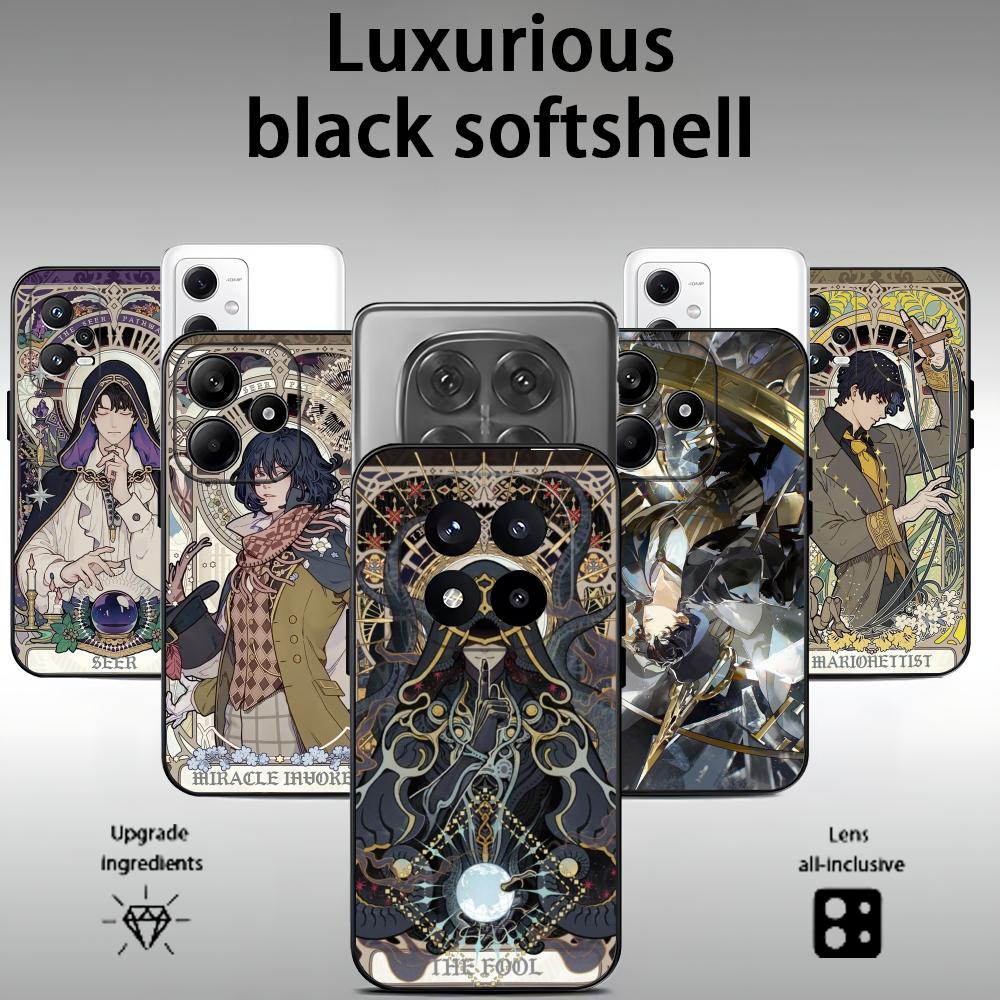 Lord of Mysteries Phone Case For Xiaomi Redmi Note 14 13 12 11 Pro Plus S 5G 4G Soft Black Phone Cover