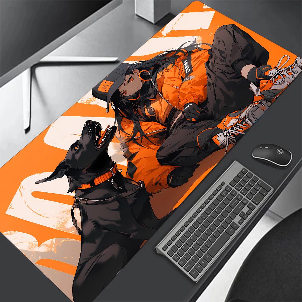 Large desk Pad Anime Boys and Girls Mouse Pad Cute HD Desk Pad Avatar Extended Gaming Keyboard Mats Large 600x1200mm Mousepad