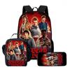 Strangertings Stranger Things Student School Bag Children'S Backpack Satchel Pencil Case