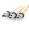 Auto Car 194 168 501 W5W T10 LED Blub Holder Socket Wire Harness T15 W16W 921 912 Halogen Connectors Pigtail Plugs holders