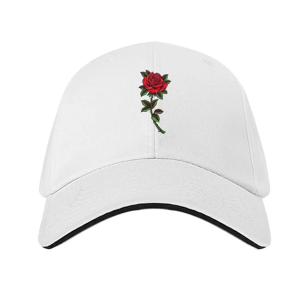 floral rose Baseball Cap Custom Cap Icon beach hat golf hat genuine Caps Male Women's