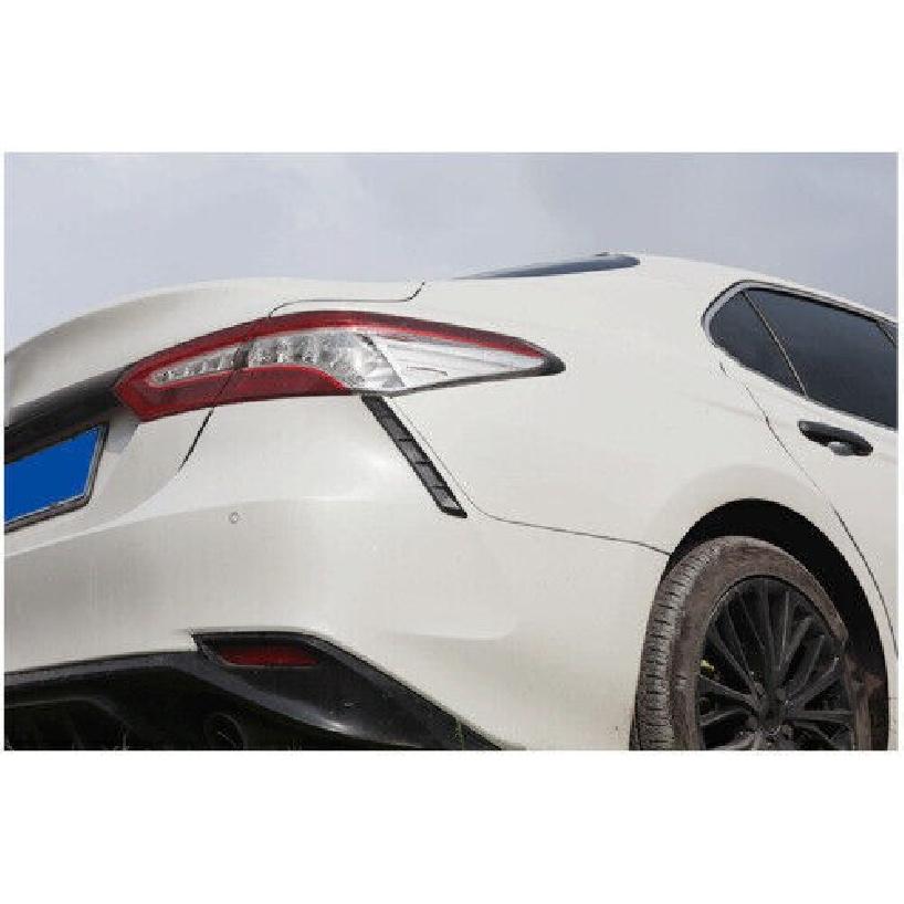 Carbon Fiber Exterior Tail Light Lamp Lower Strip Trim For Toyota Camry 2018-23