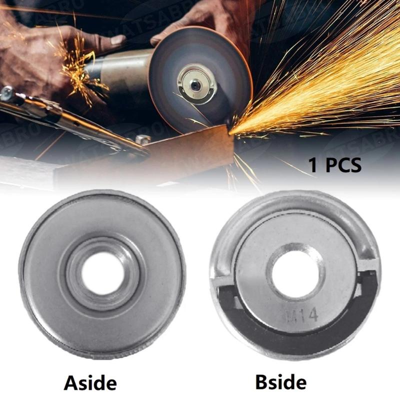 Indsutrial Grade Flange Nut Set for Grinder for Wood Polishing Lock Nut Replacement Fittings Flange Nut