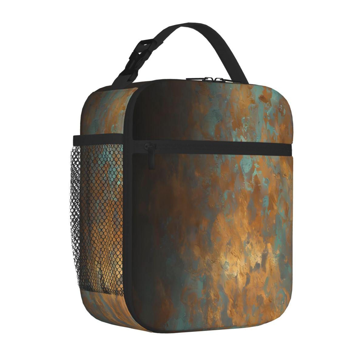 Bestselling Oxidized Copper Military Style Lunch Carrier Preschool Lunch Foldable Lunch Bag One Size