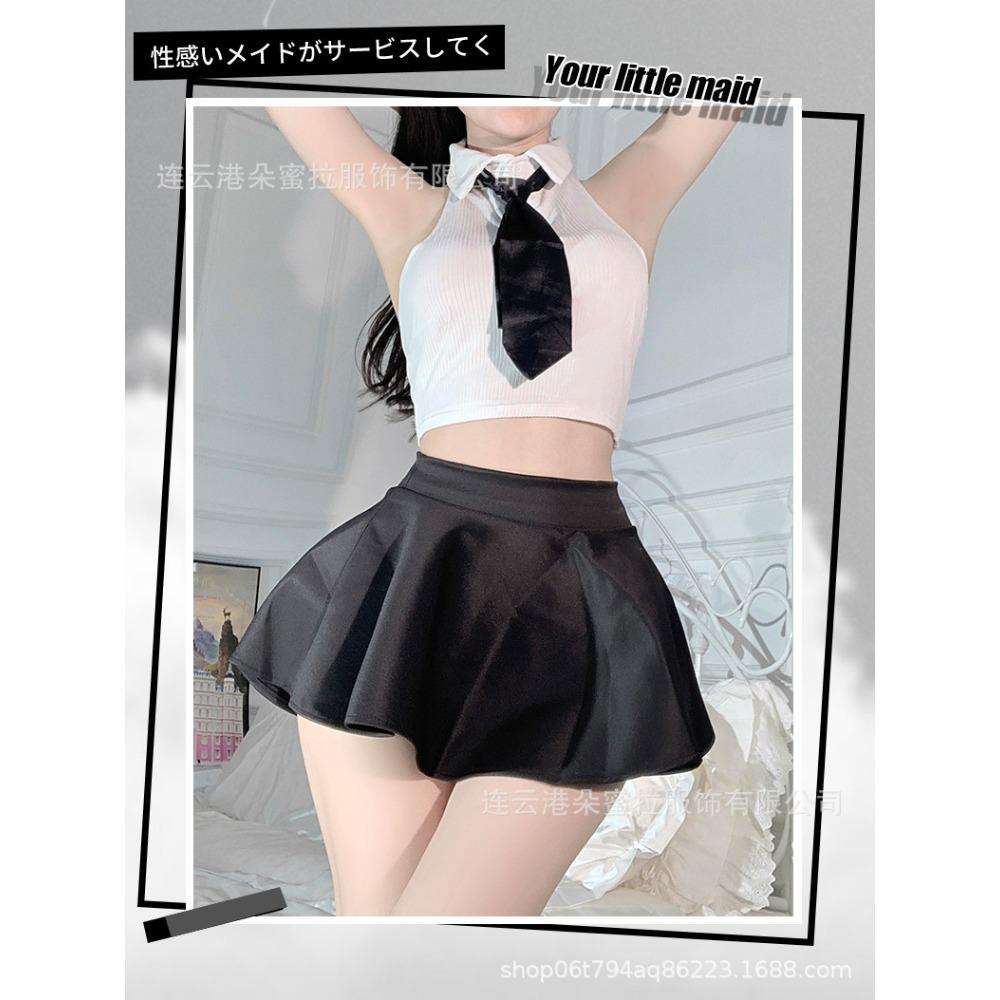 Domila Sex Underwear Uniform Seduction Student Wear Wholesale Sex Uniform Passion Sexy Secretary Split