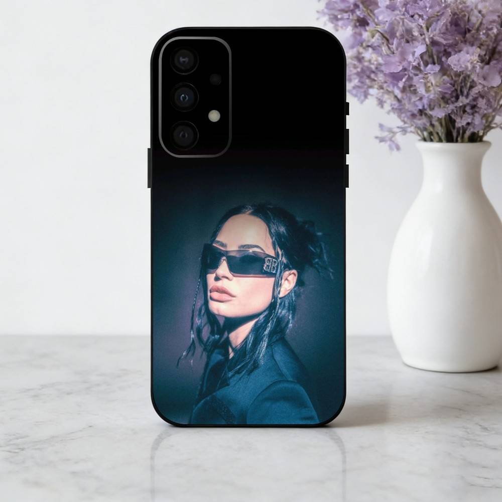 D-Demi L-LovatoS Singer Phone Case For Samsung Galaxy A73,A72,A71,A70,A53,A52,A51,Soft Silicone Black Cover