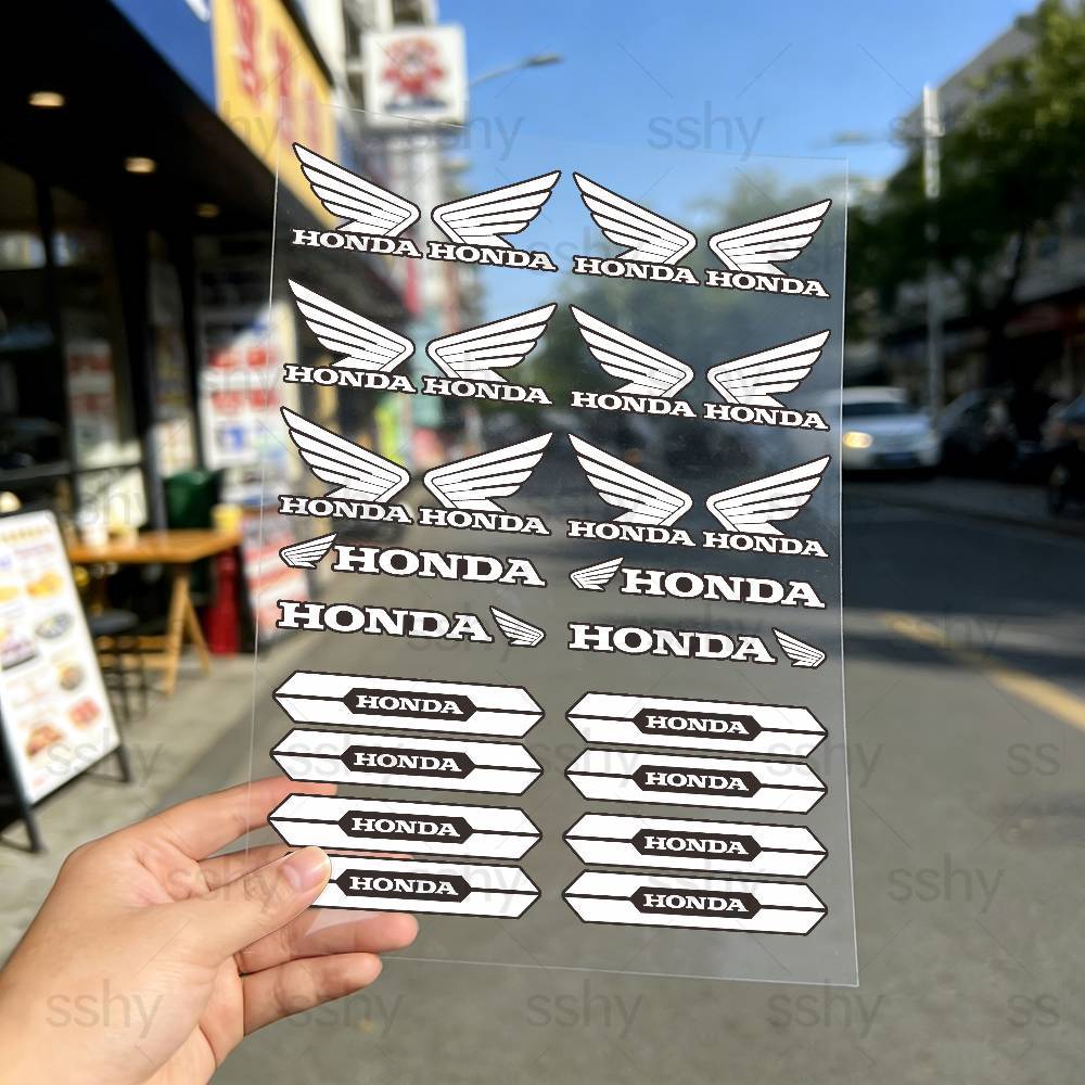 For Honda 18 colors Motorcycle Reflective Stickers Waterproof Decals for Helmet Scooter Fuel Tank Toolbox Racing PH2 rlgc6