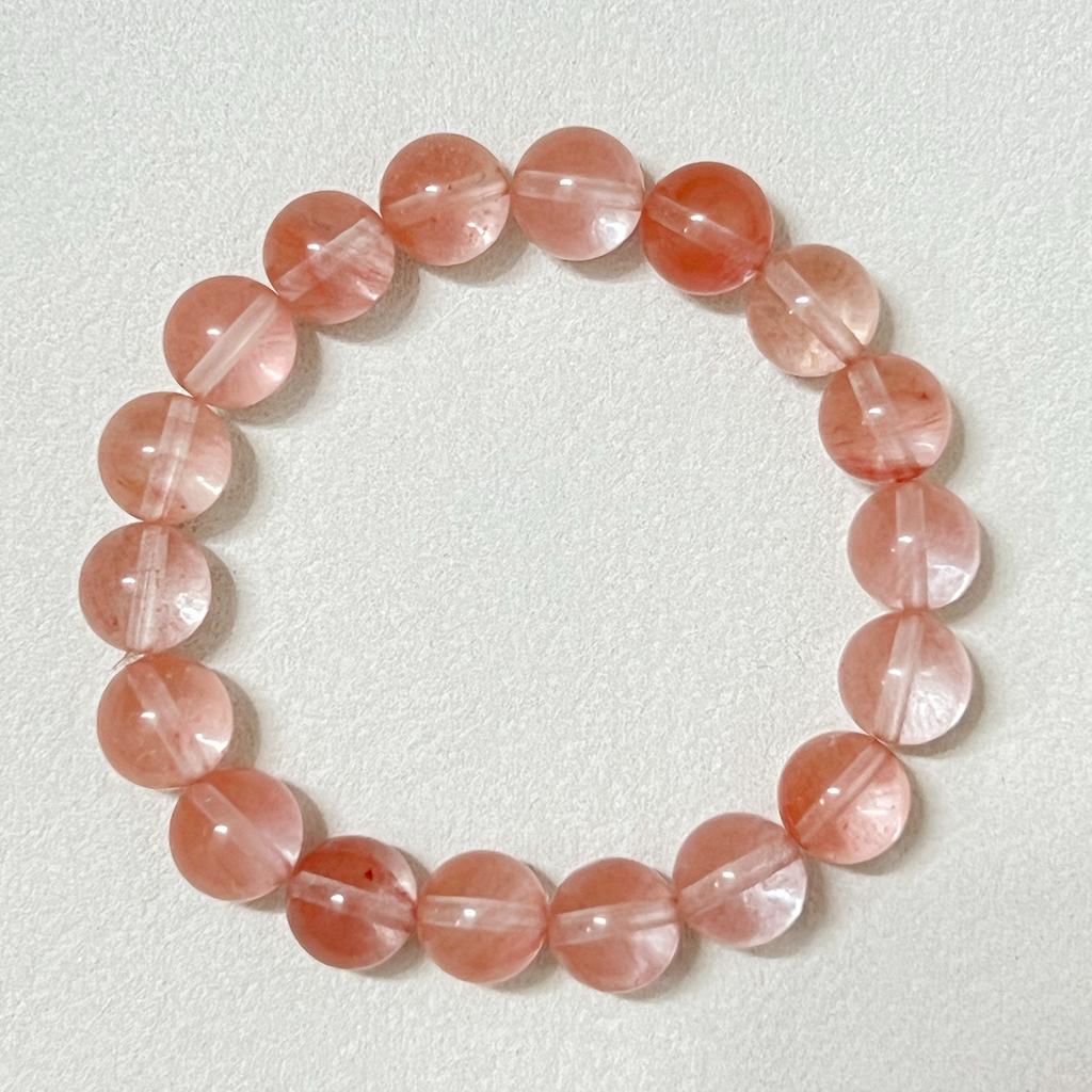Kristall Perlen Armbänder für Damen 8mm 10mm Runde Perlen Naturstein Chalcedon Armreif Halbedelstein Schmuck Geschenke