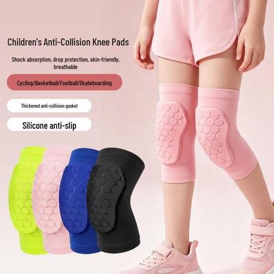 Children's Sports Knee Pads: Honeycomb Anti-Collision Guards for Basketball, Football, Running, and Cycling.