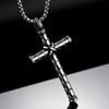 Collana Croce Minimalista Unisex in Acciaio di Titanio - Stile Giapponese e Coreano
