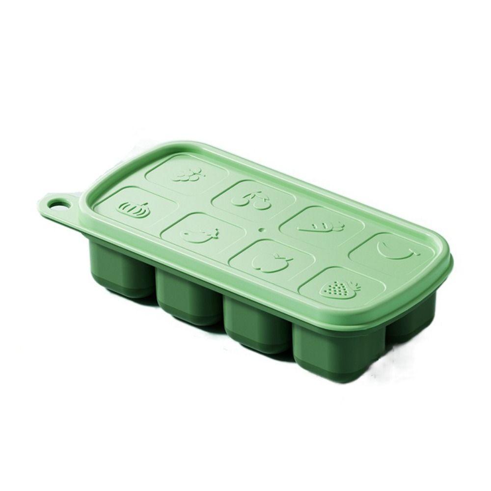 Non-stick Silicone Ice Tray Homemade Ice Cube Storage Box Food Grade Ice Cube Mold  Kitchen