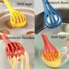 2 in 1 Food Clip & Egg Whisk Multifunctional Egg Beater and Bread Clip Manual Blender Handheld Egg Mixer Plastic Whisk Egg Scrambler Multifunctional