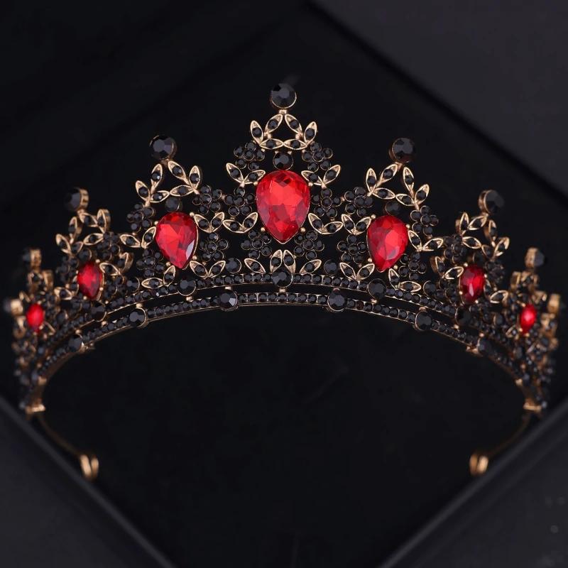 Baroque Crystal Crown Tiara for Women Bride Rhinestone Prom Diadem Bridal Wedding Hair Accessories Jewelry Tiaras and Crowns