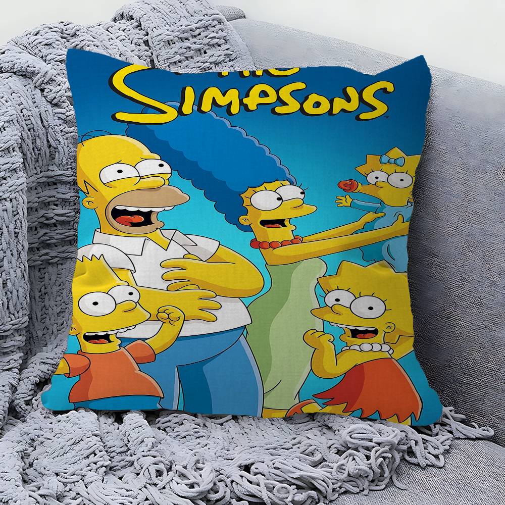 Cartoon The S-Simpsons Pillow Gift Home Office Decoration Pillow Bedroom Sofa Car Cushion CoverPillow Case