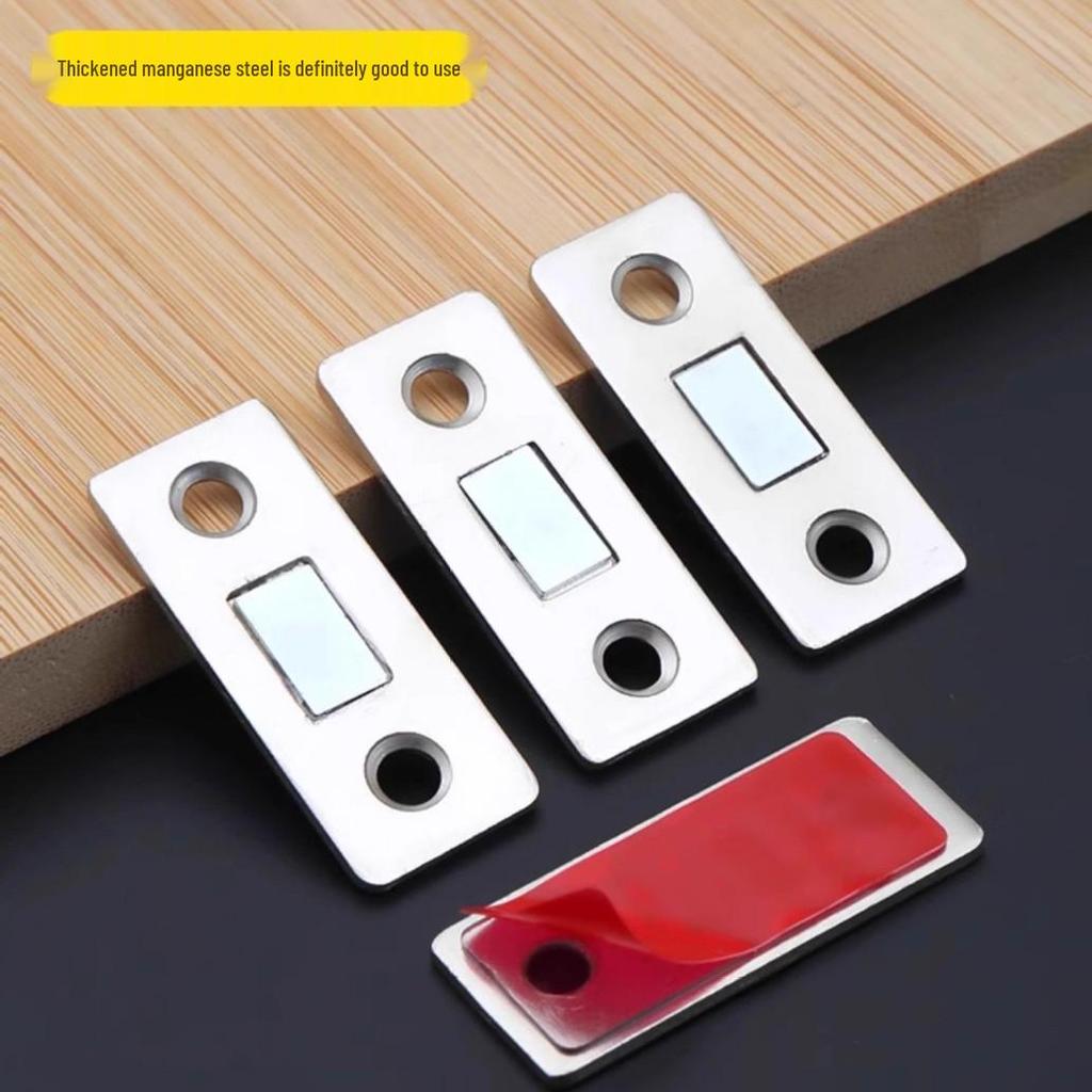 No-Drill Magnetic Cabinet Door Lock & Invisible Catch for Sliding/Wardrobe Doors