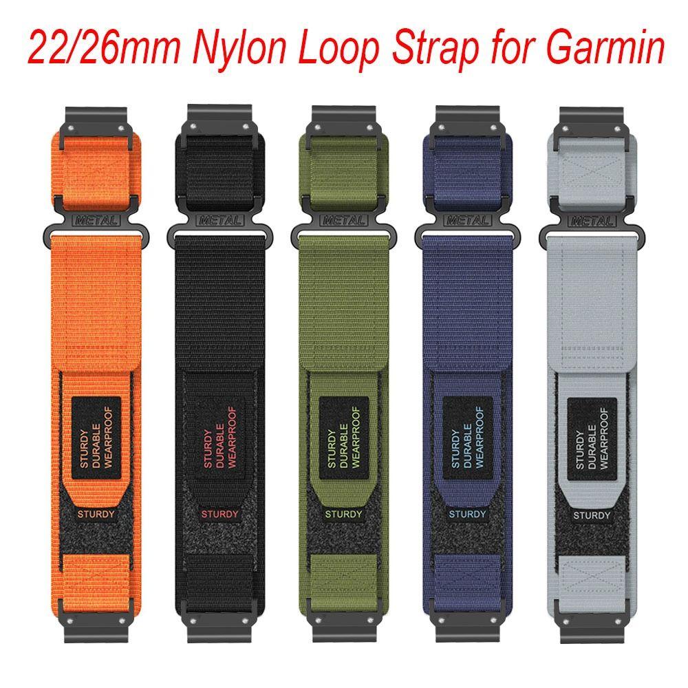 

Модний ремінець для годинника, нейлоновий ремінець, браслет, новий нейлоновий ремінець із петлею для Garmin для Garmin 26mm армія зелений колір