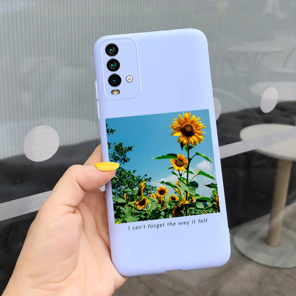 Case For Xiaomi Redmi 9T Case on Redmi 9T Soft Silicone Back Cover Funda For Xiaomi Redmi 9T Candy Color TPU Bumper Cute Cases