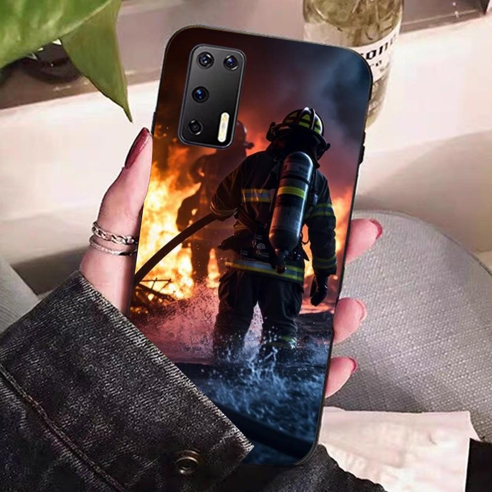 

Firefighter Heroes Fireman Luxury Phone Case For Huawei P 8 9 10 20 30 40 50 Pro Lite Psmart Honor 10 Lite 70 Mate 20lite Huawei P20 Lite 2019