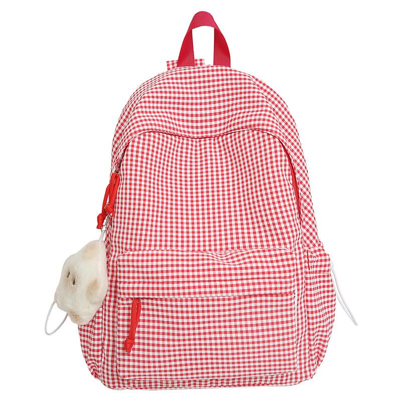 Harajuku Mori Plaid Small Fresh Student Schoolbag Literary Soft Sister Large-capacity Backpack