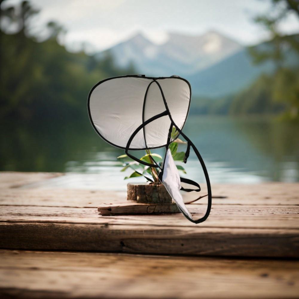 Large Double Shoulder Umbrella Sun Protection Sun Shade Caps Backpack Sunshade Board  Hiking