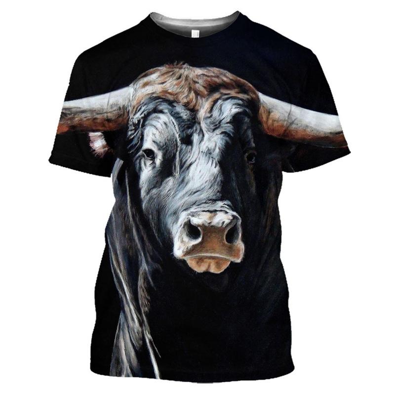 Spain Bull Graphic T Shirt for Men T-shirt Fashion 3D San Fermín Bullfight Printed Tee Shirts Womens Clothing Kids Short Sleeve