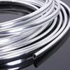 3m/4m/5m/6m Car Door Edge Scratch Air Conditioning Automotive Output Decoration Strip Grid Moulding Trim Protector Chrome UStyle