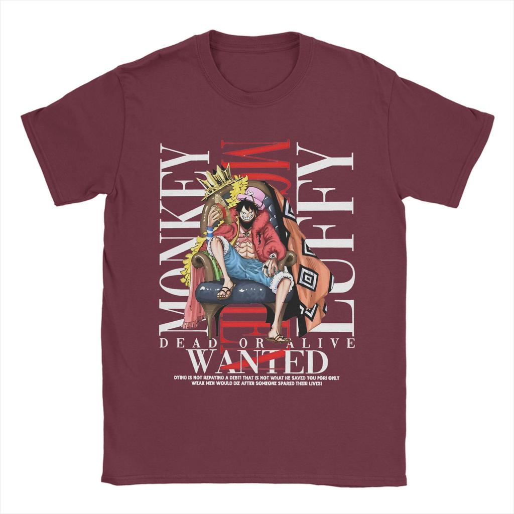 Unisex Womens TShirts Anime Japan MonkeyLuffyy Novelty Cotton Tee Shirt Short Sleeve One Piece T Shirts Round Neck Clothes Gift