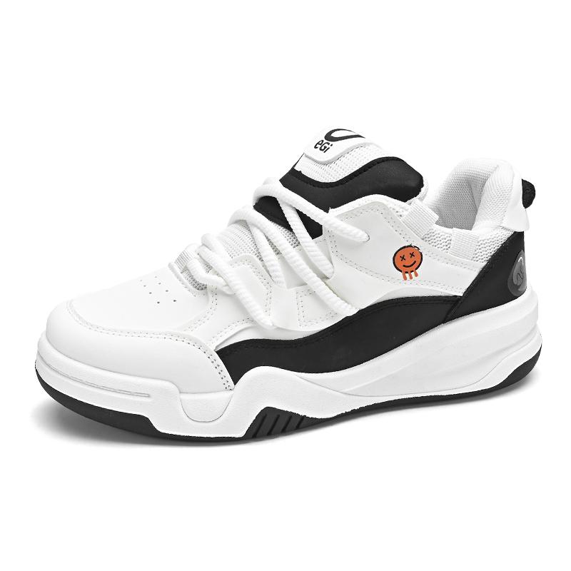 

New Comfort Casual Niche Bread Shoes Platform Student Board Shoes Men s Fashion Shoes 39-45 Size Sneakers Breathable Comfor 45 чёрный