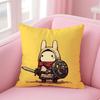 Cute Rabbit Dresses Art Cushion Cover Linen Pillowcase Cover Soft Decor for Sofa Home Room