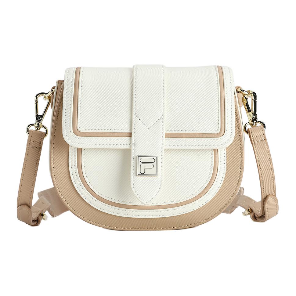 New FILA Polyurethane Crossbody Bag Shoulder Bag Women's Jade Rabbit White F13W418163FIV