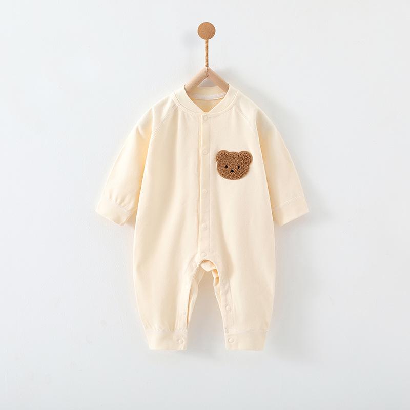 Class A Pure Cotton Long Sleeve Newborn Romper - Boneless Baby Onesie Pajamas