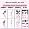 Temperature-Sensitive Succubus Finger Color-Changing Waterproof Tattoo Sticker - Cute Cartoon Design
