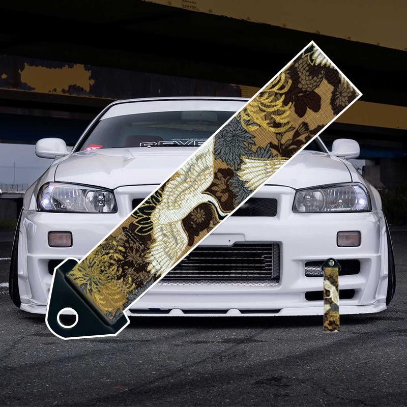 JDM Car Tow Strap Decoration – Front Lip Streamer Belt.