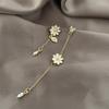 Korean Style Daisy Tulip Flowers Stud Earrings For Women Dropping Oil Pearl Crystal Earring for Women Girls Pretty Jewelry Gifts