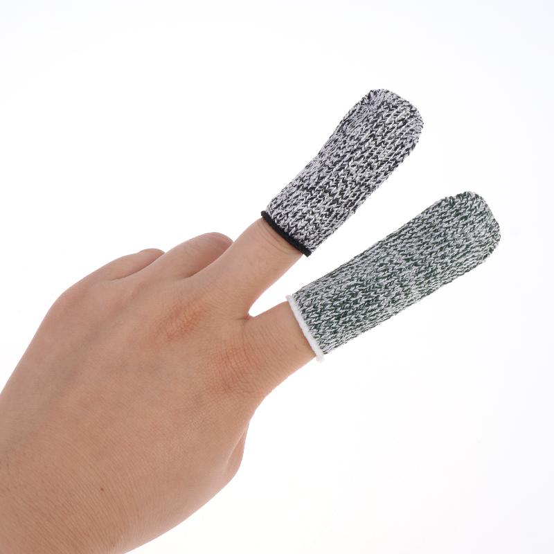5Pcs Cut Resistant Finger Cots Finger Sleeve Protectors Reusable Finger Covers Flexible Fingertip Cots For Sewing Supplies