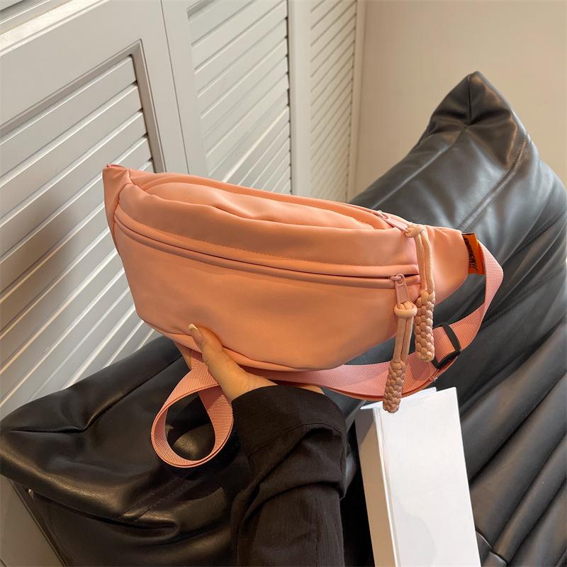 Summer Korean Style Sports Chest Bag – Fashionable Wide Strap Waist & Messenger Bag for Women