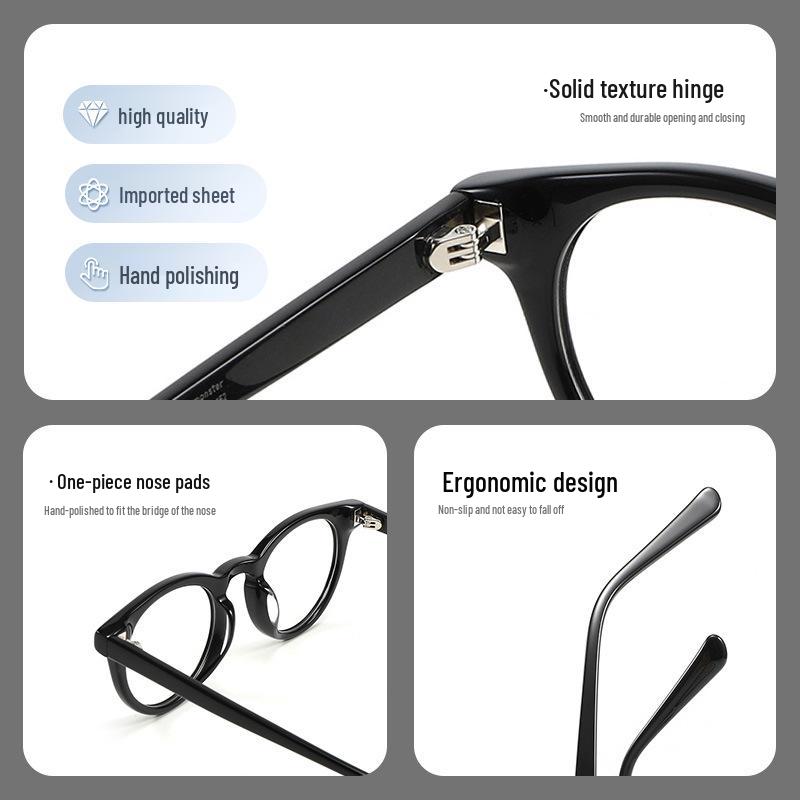 Milan A Retro Tortoiseshell Acetate Eyeglass Frames for Men and Women