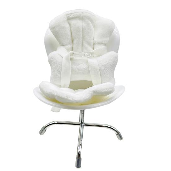 

Plush Doll Chair with Safety Strap Desktop Display Seat for 17cm Figures Decorative Miniature A