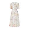Sally Colorful Flower Chiffon Long Dress_I6B-Cop034