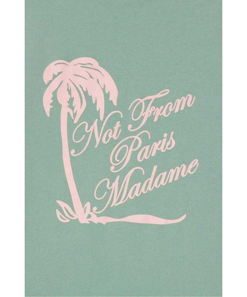 DROLE DE MONSIEUR Slogan Palm Tree T-Shirt D0Tcm26220Grl