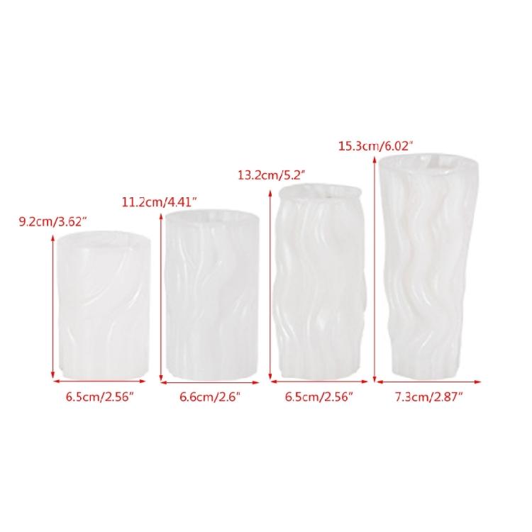 Geometric Candle Mold 3D Cylinder Silicone Mold DIY Craft Soap Mold Home Decor