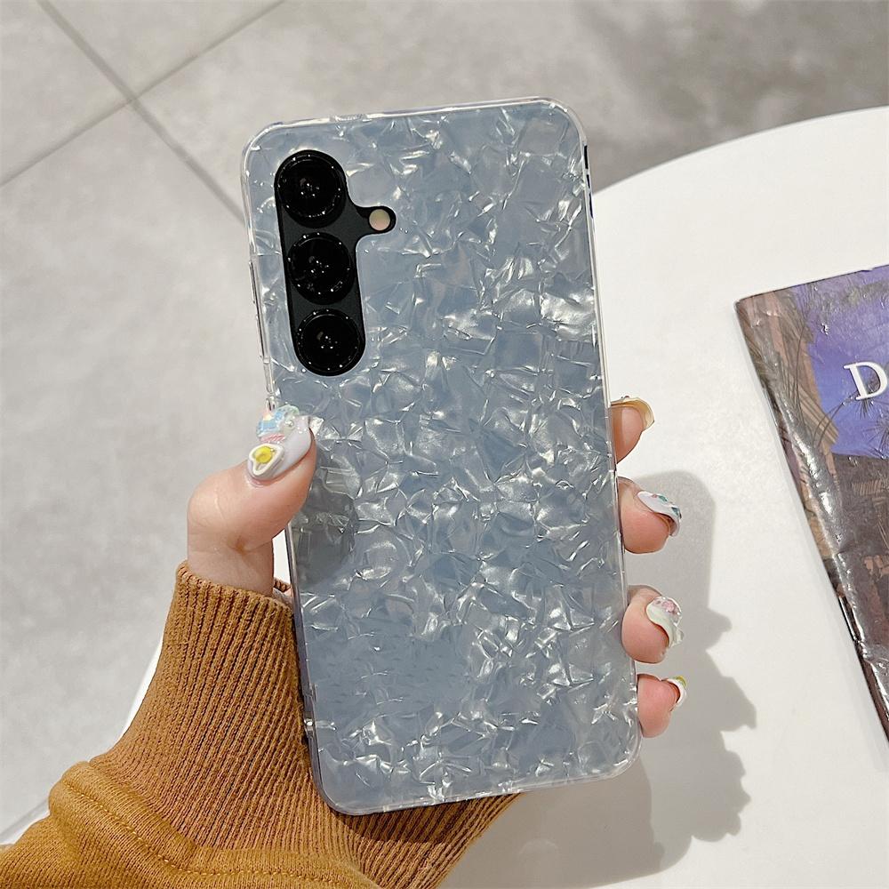 Aurora Shell Pattern Case for Samsung S24 S23 S22 S21 Plus Ultra FE A05 A12 M12 A54 A55 A14 A15 A21S A22 5G A23 A34 A35 A52 A53