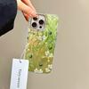 Blue Bow Green Heart Love Phone Cases For Apple Iphone 16 15 14 13 Pro Max 7 16e 16plus Back Shell Silicone Couple Fundas Cover