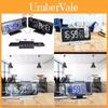 Luxurious Digital Snooze Dual Alarm Clock With 7.3 Mirror Led Display And Fm Radio