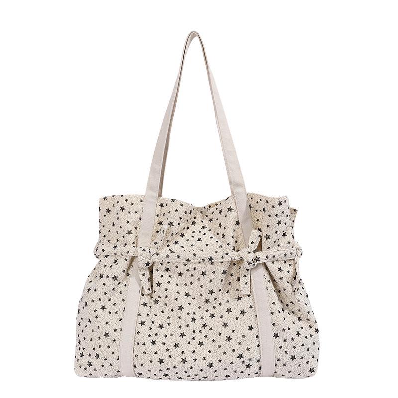 2026 Trendy Polka Dot Women's Lightweight Summer Tote - Large Capacity Shoulder Bag