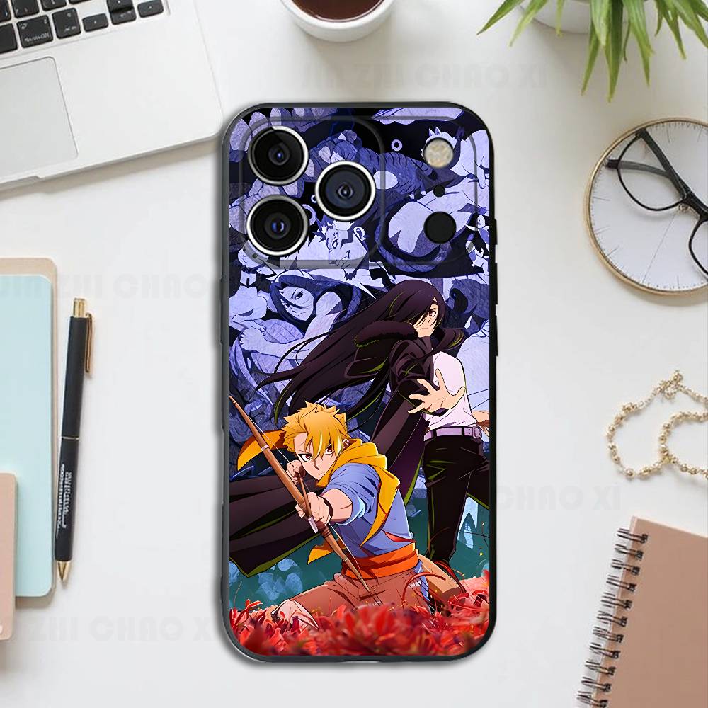 

Y-Yomi No T-Tsugai Black Phone Case For IPhone 17 16 15 14 13 12 13 12 11 Pro Max Plus XS XR Silicone Soft Back Cover iPhone16pro