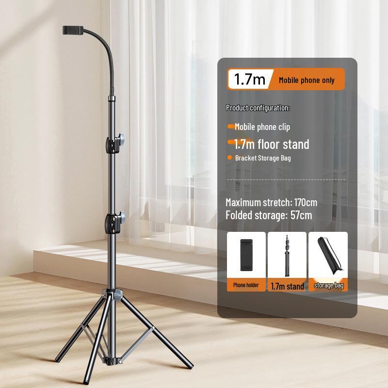 Multifunctional Overhead Tripod Phone Holder for Live Video and Lazy Shooting